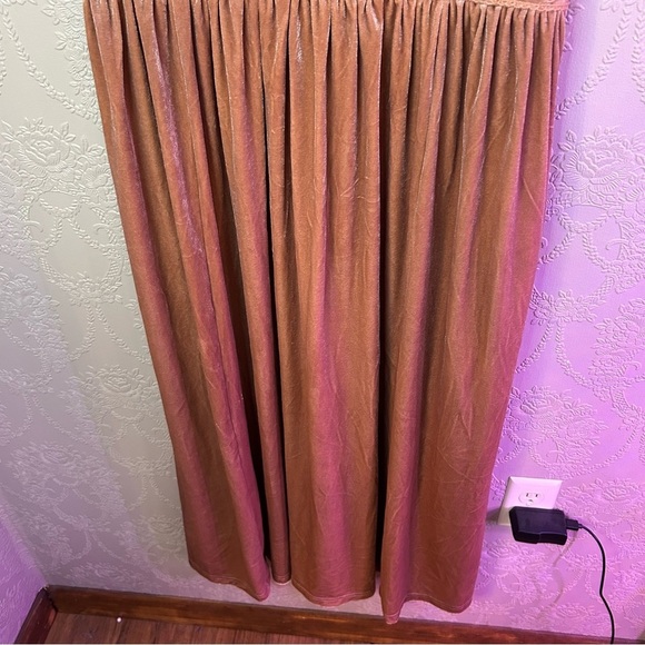 Elegant Brown V-Neck Dress Sadie Grace Renaissance dress velvet new nwt L large - Picture 4 of 7